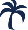 Blue Palm Tree used as a map marker
