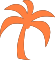 Orange Palm Tree used as a map marker