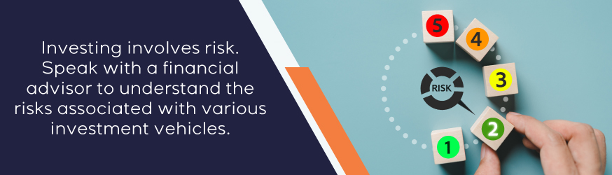 Image: Investment Risk. Speak to an advisor.