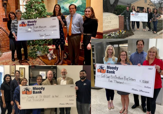 Moody Bank Team Charitable Donations