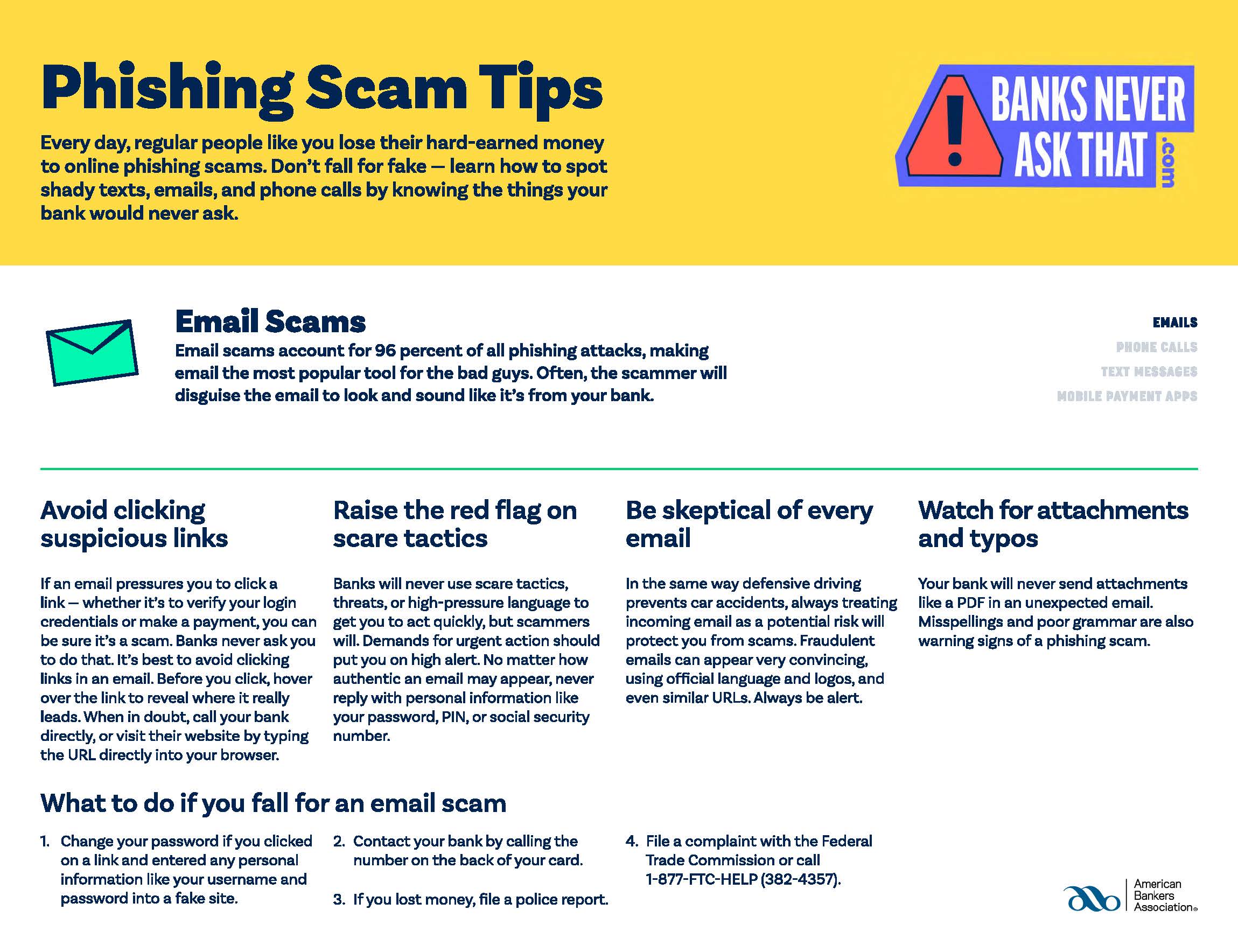 Phishing Scam Tips