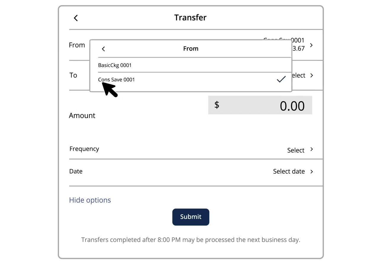 transfer view