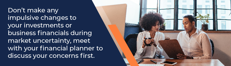 Don't make impulsive changes to your investments